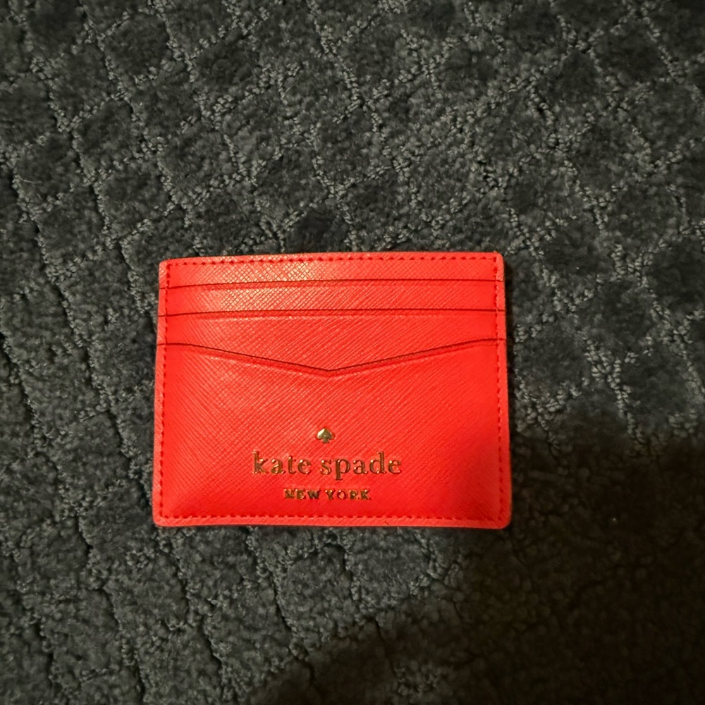 Kate Spade Vibrant Red Card Holder
